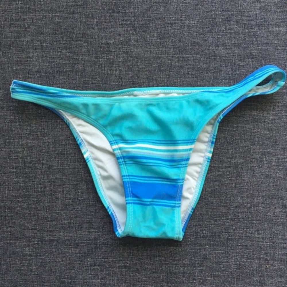 Blue stripe bikini bottom | Size S